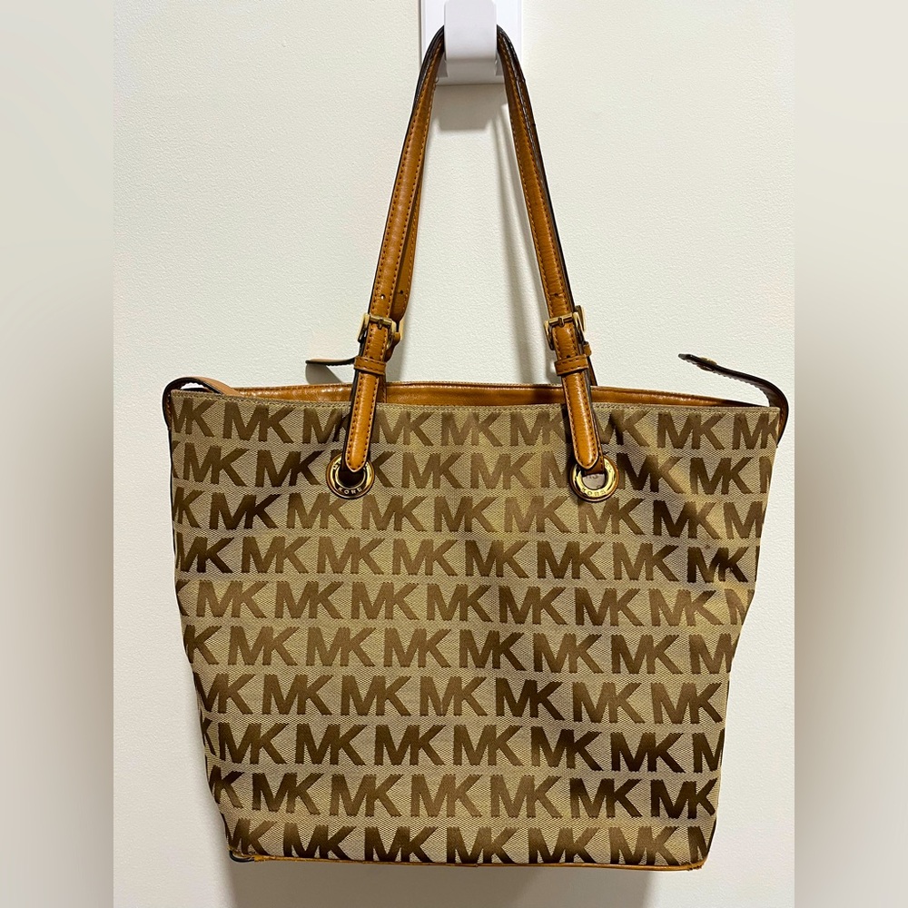 Michael Kors Brown Signature Tote Bag